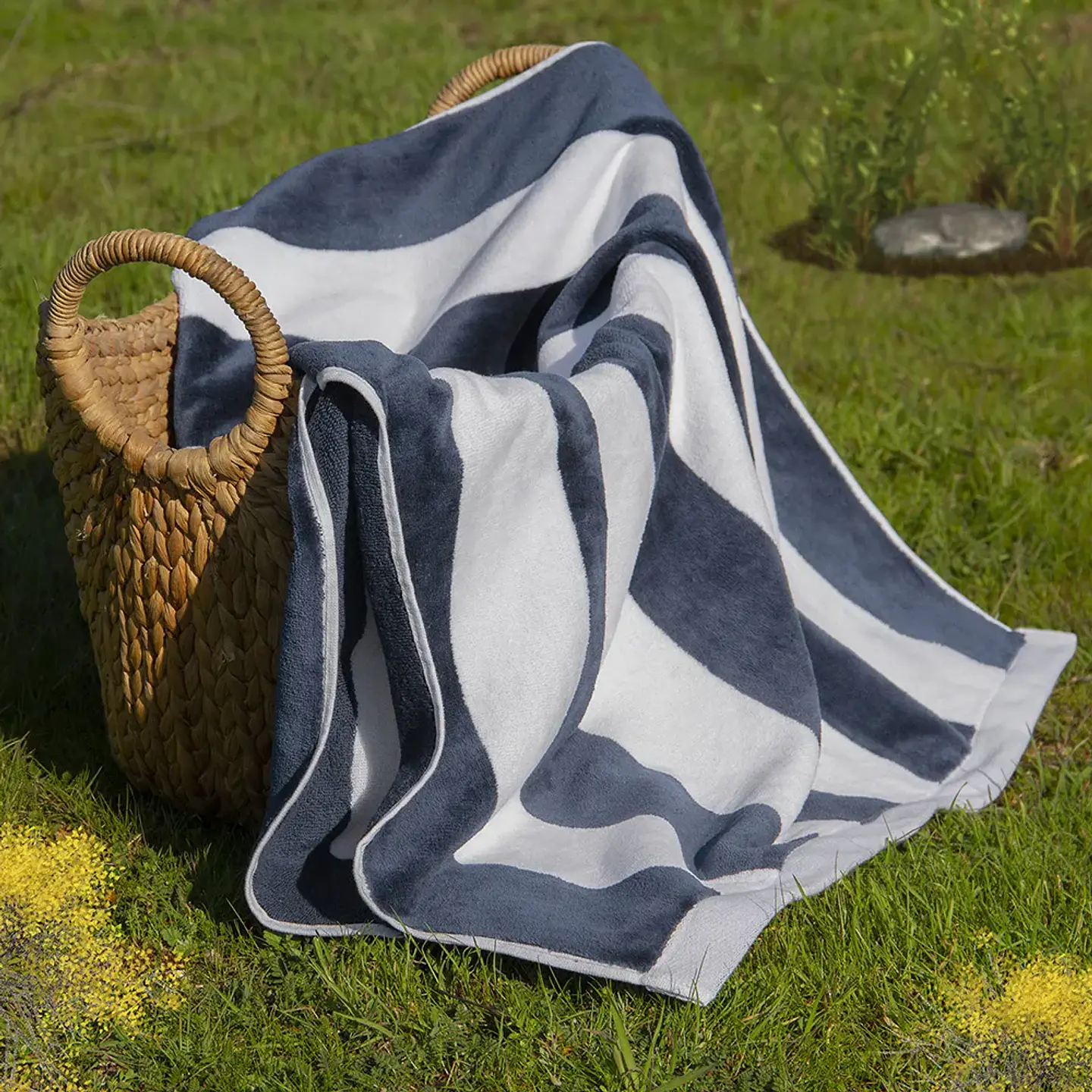 Toalla Playa Nautica 80x160 Azul 1