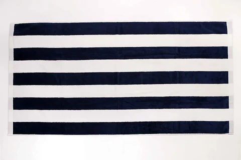 Toalla Playa Nautica 80x160 Azul Marino