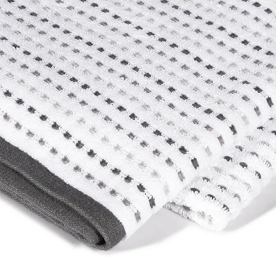 Toalla Baño Stripe Nautica 76 x 137 Blanco/Gris 2