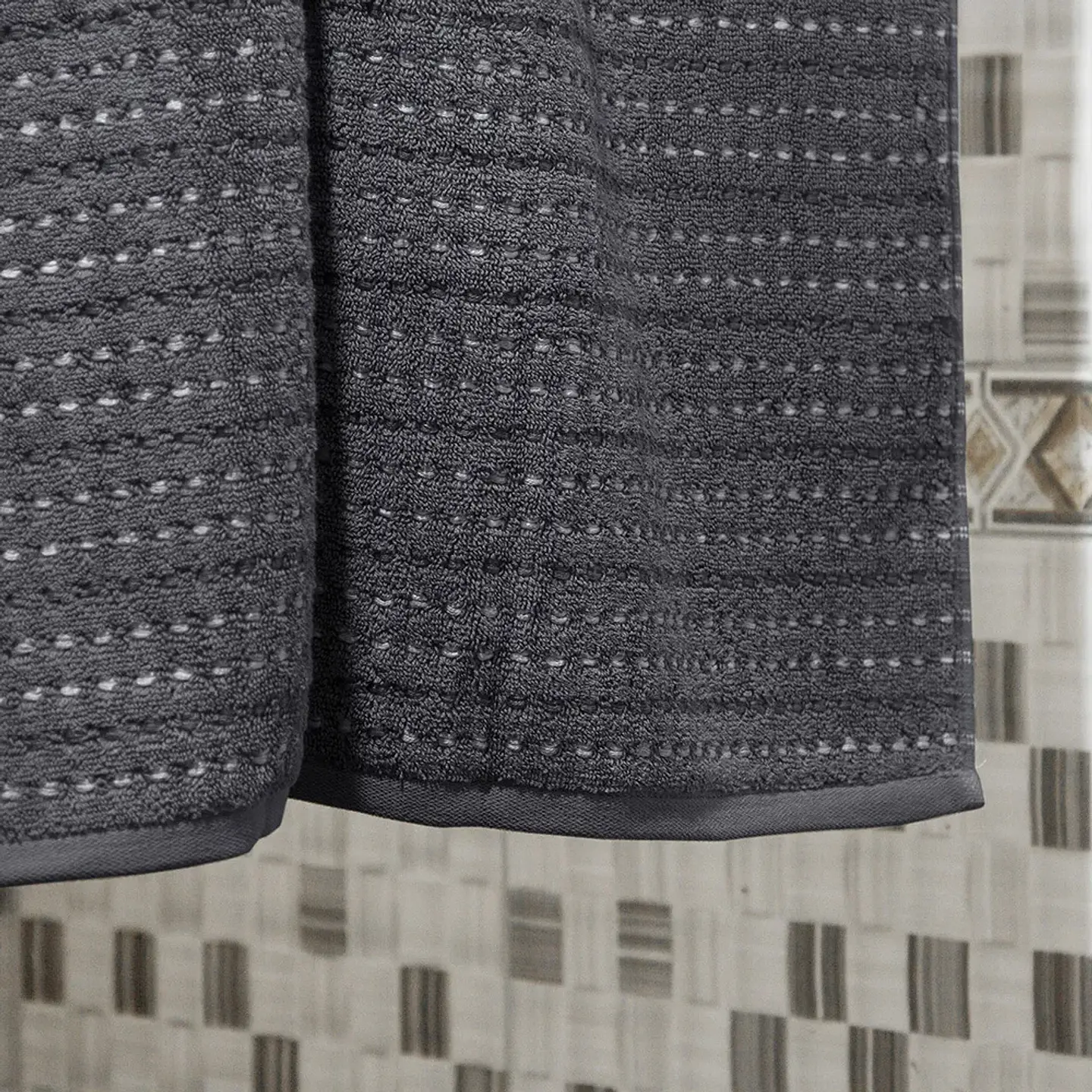 Toalla Baño Stripe Nautica 76 x 137 Gris 2