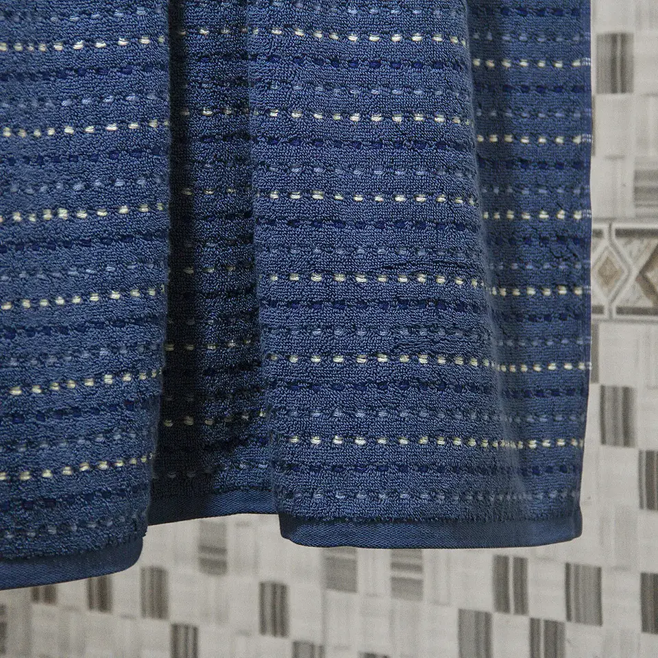 Toalla Baño Stripe Nautica 76 x 137 Azul 2