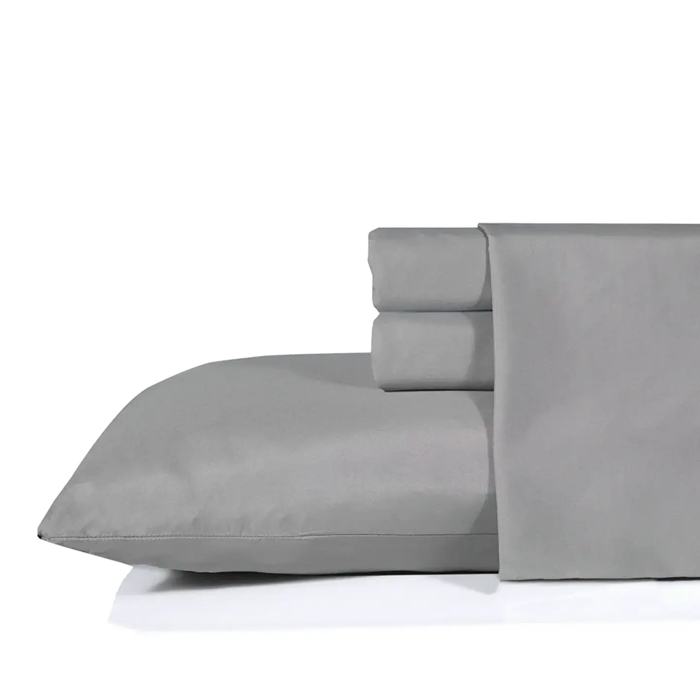 Sabanas Lisas Microfibra 4P. Nautica King , Gris Oscuro 2