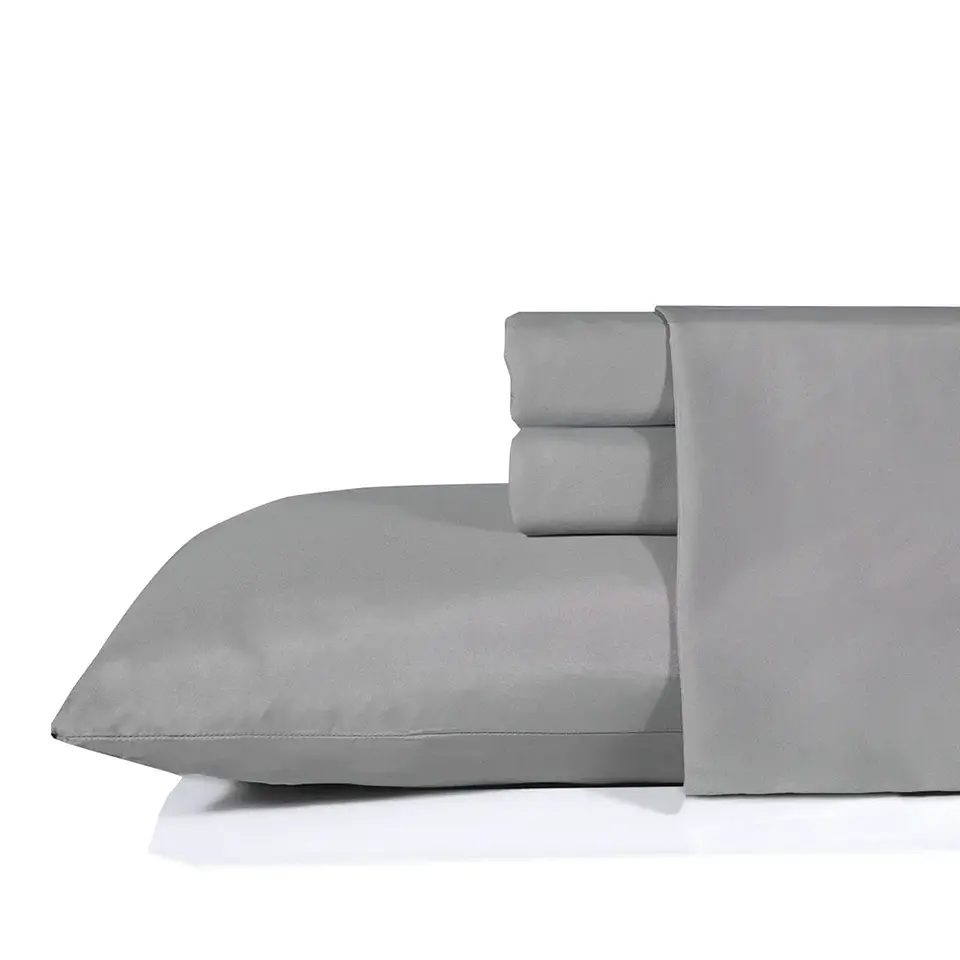 Sabanas Lisas Microfibra 4P. Nautica King , Gris Oscuro 2