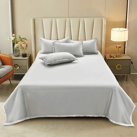 Sabanas Lisas Microfibra 4P. Nautica King , Gris