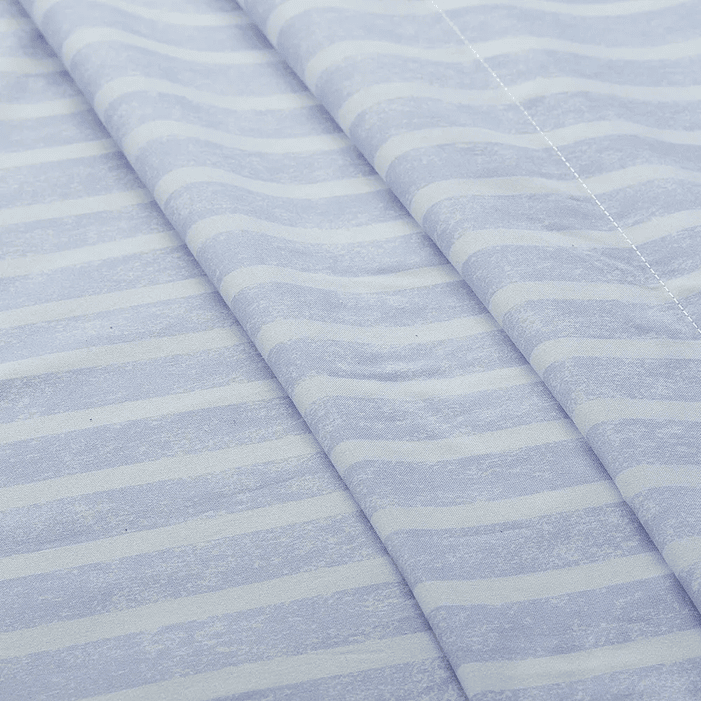 Sabanas Diseño Microfibra 3P. Nautica 1.5 Plazas, Celeste 4