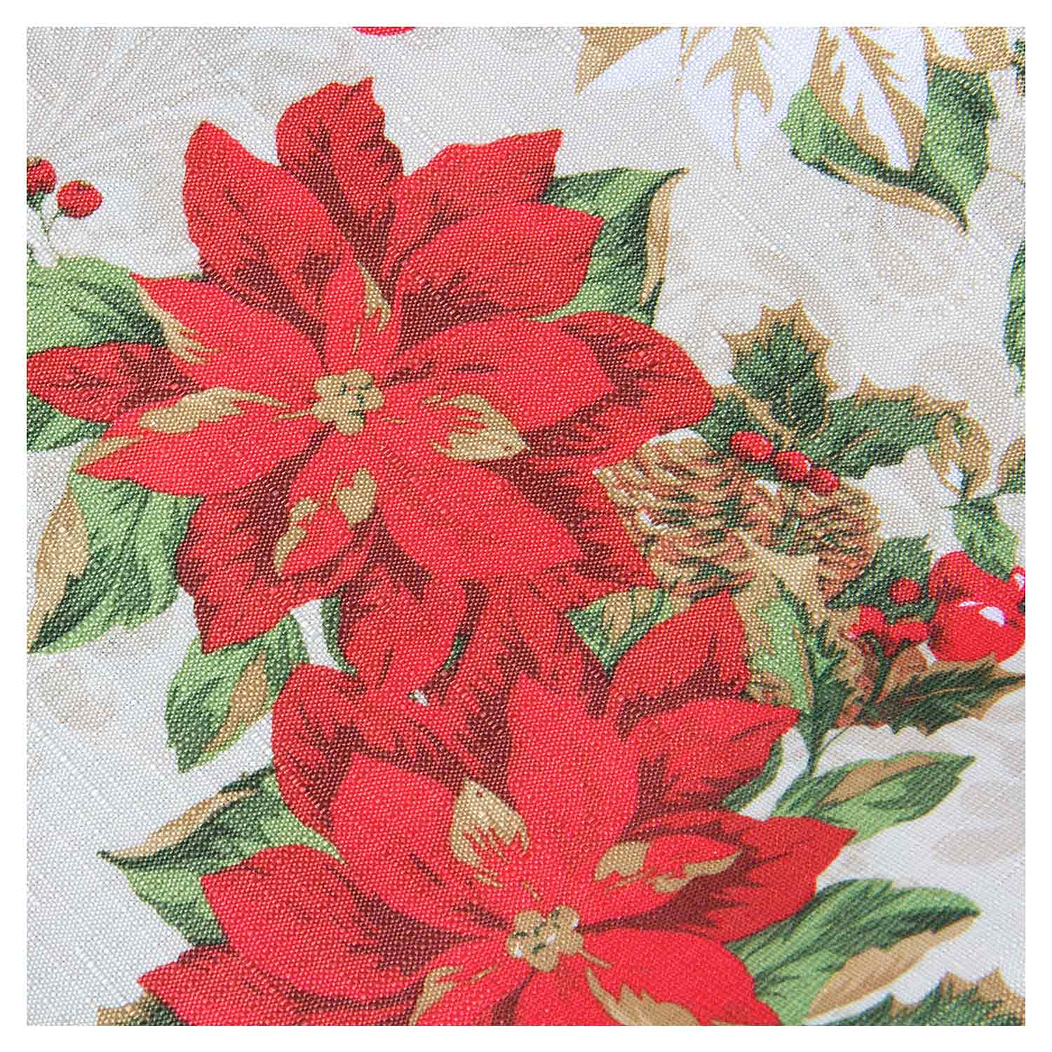 Mantel Navideño Muérdago Ivory 2