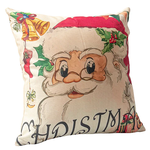 Cojín Merry Christmas White