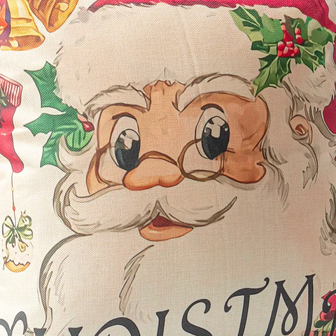 Cojín Merry Christmas White
