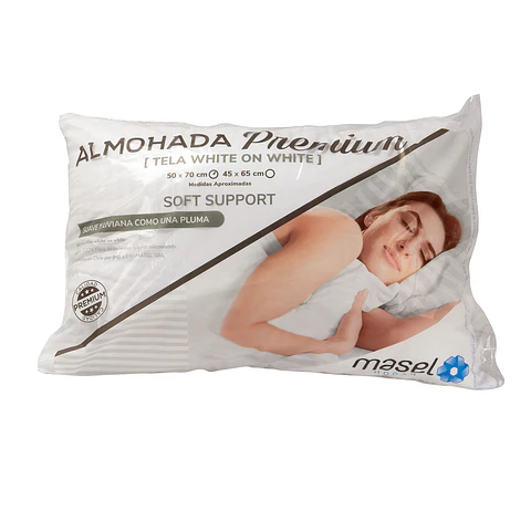 Almohada Microfibra Premium   50x70 Blanca