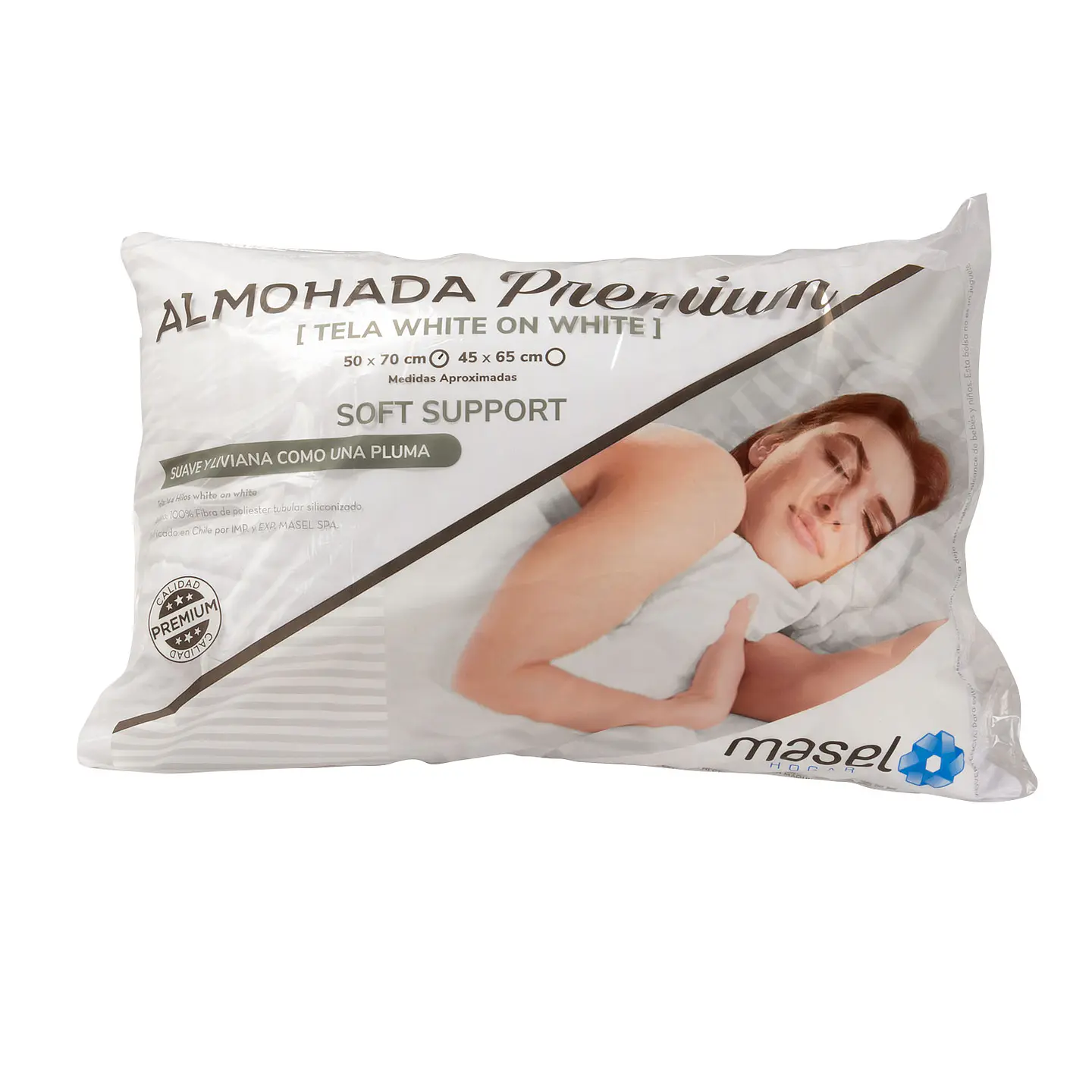 Almohada Microfibra Premium   50x70 Blanca 1