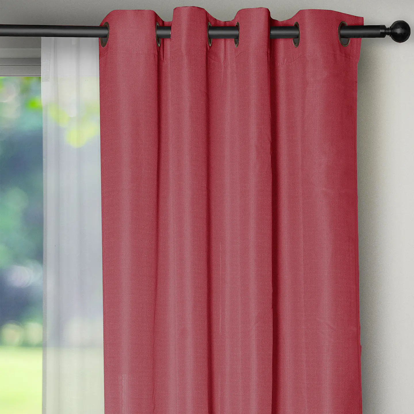 Set Cortina Barbara  8 pzas Rojo 2