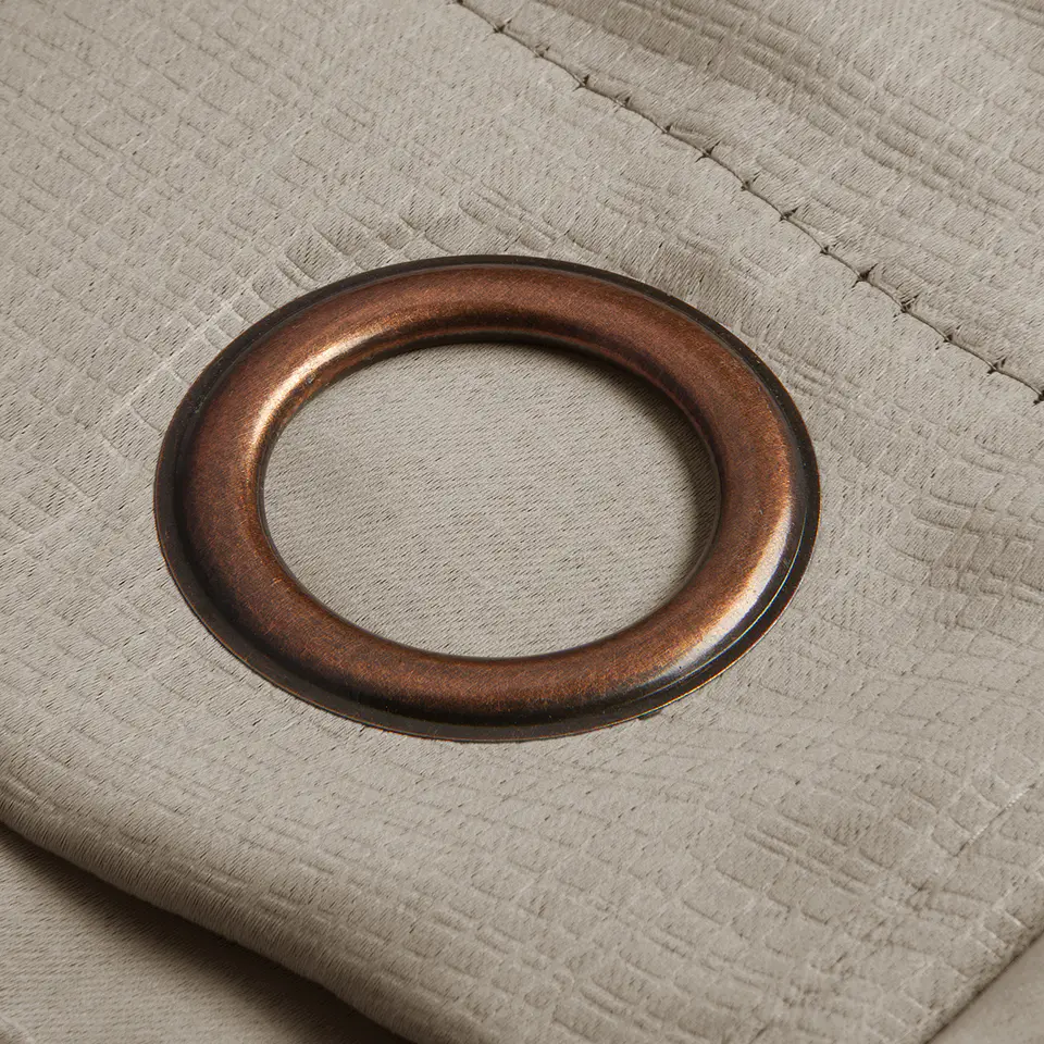 Set 2 Cortinas Embossed Taupe 4