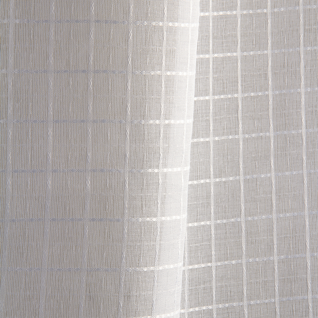 Set  Velo Cuadros White 140 x 225 4