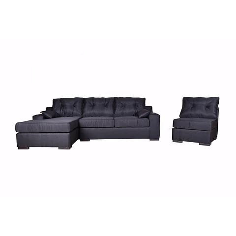  Seccional Modular  4c izquierdo Lucca Negro