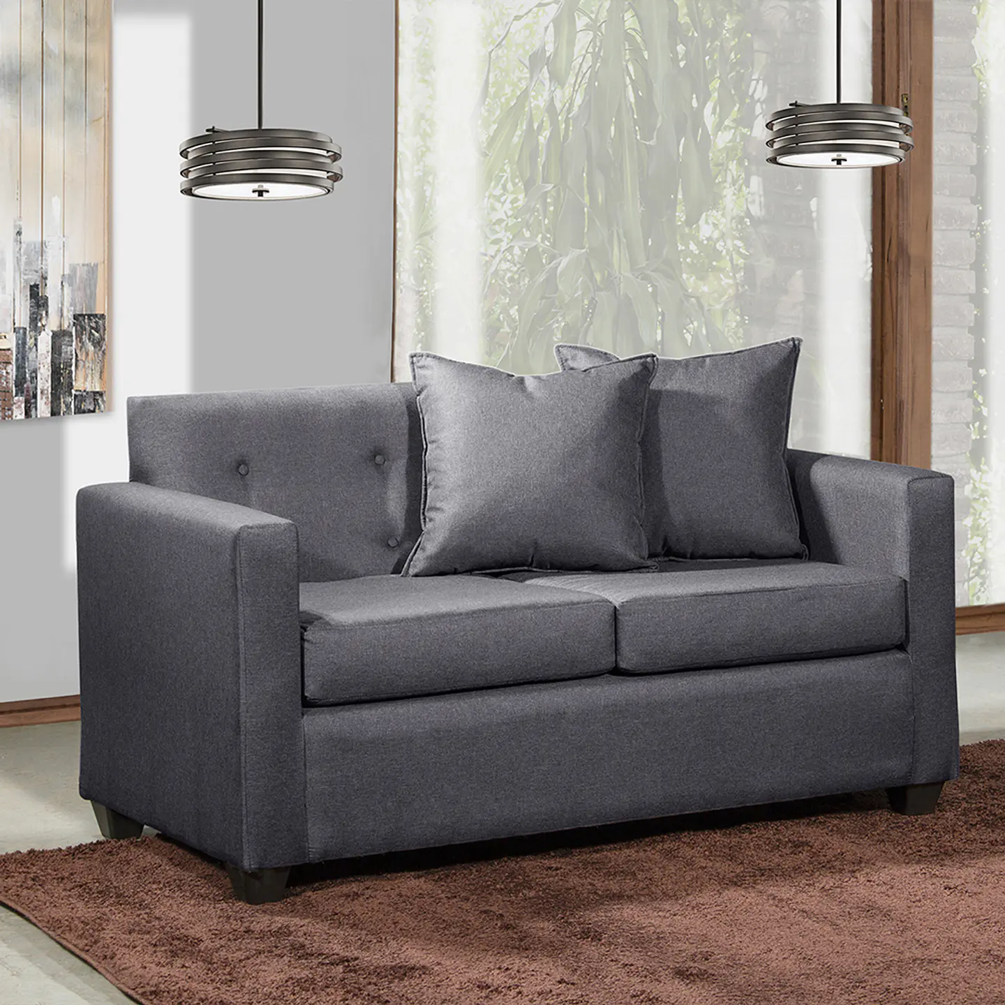 Sofá 2c Gramado Lino Sidney Dark Grey 8