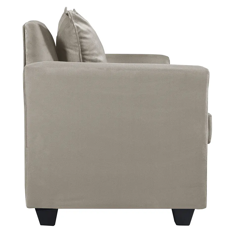 Sofá 2c Gramado Felpa Beige 3
