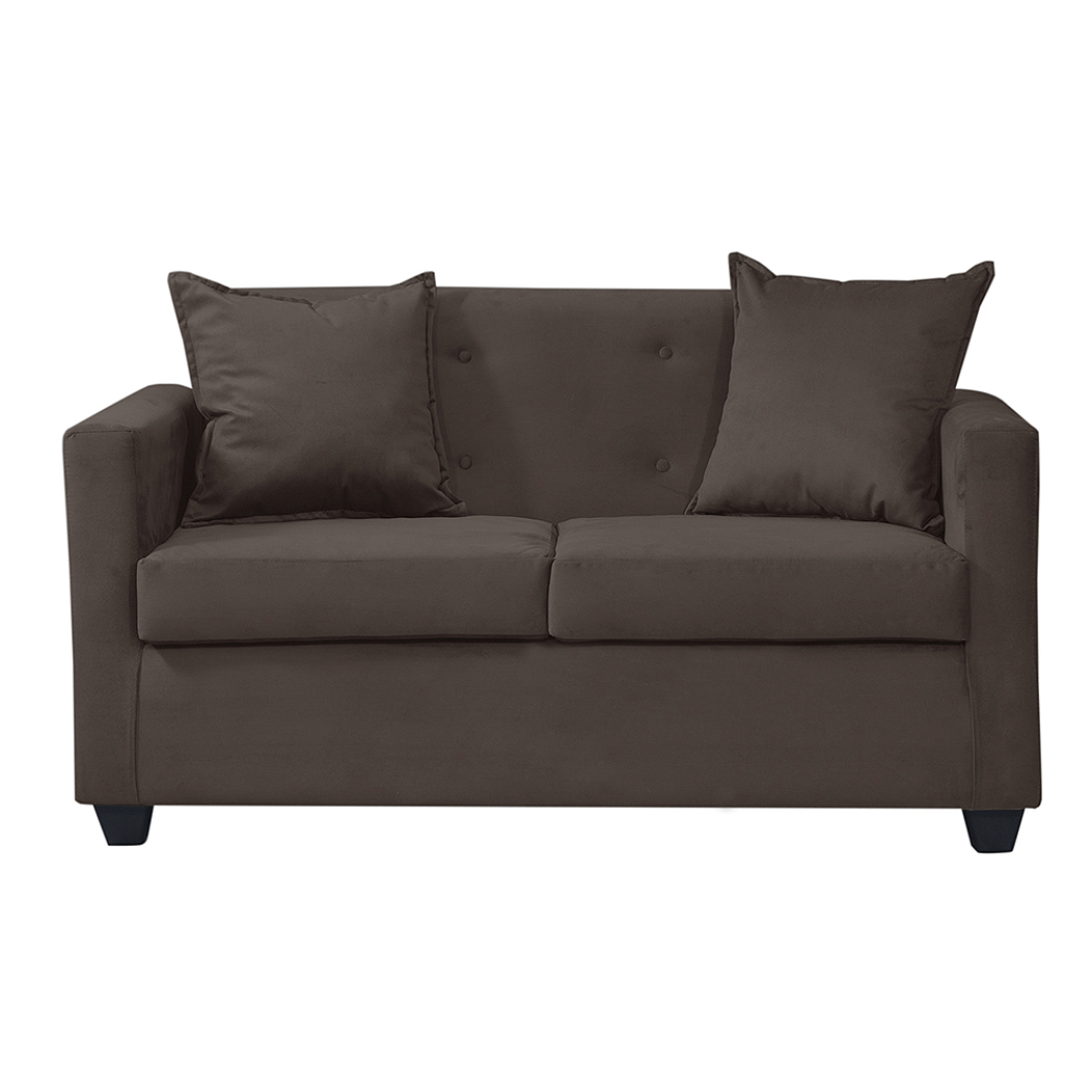 Sofá 2c Gramado Felpa Chocolate 1