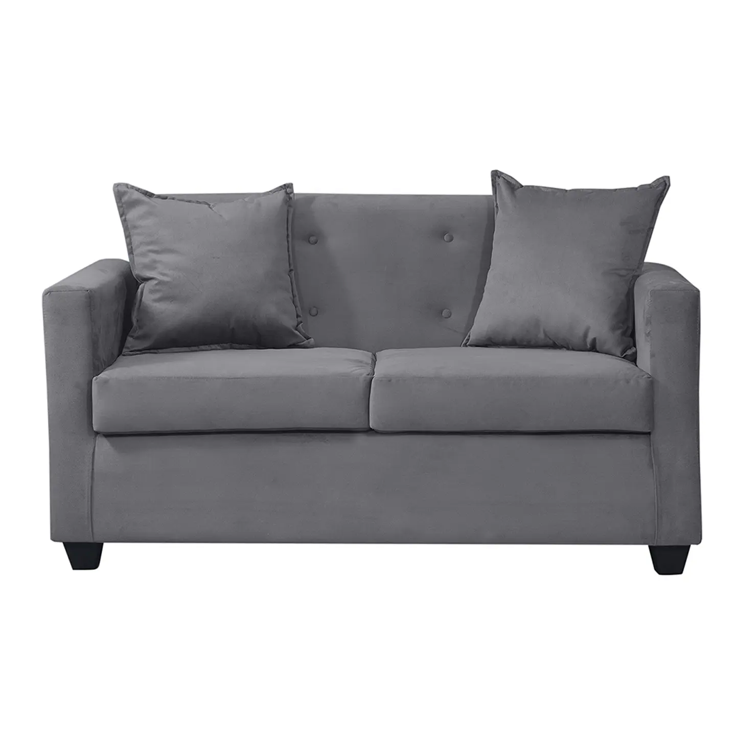 Sofá 2c Gramado Felpa Dark Grey 1