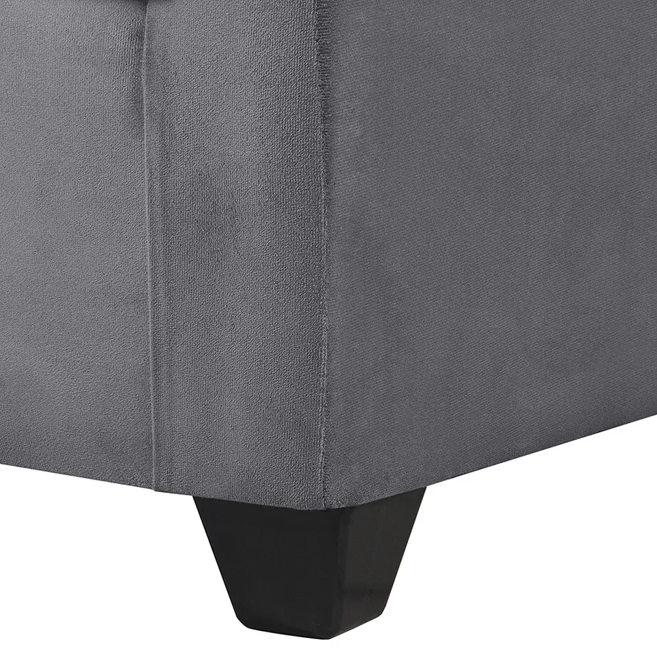 Sofá 2c Gramado Felpa Dark Grey 7