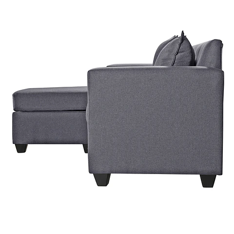 Seccional Intercambiamble Gramado Lino Sidney Dark Grey