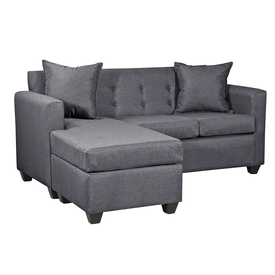 Seccional Intercambiamble Gramado Lino Sidney Dark Grey 3