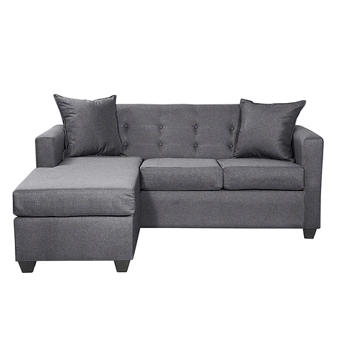 Seccional Intercambiamble Gramado Lino Sidney Dark Grey