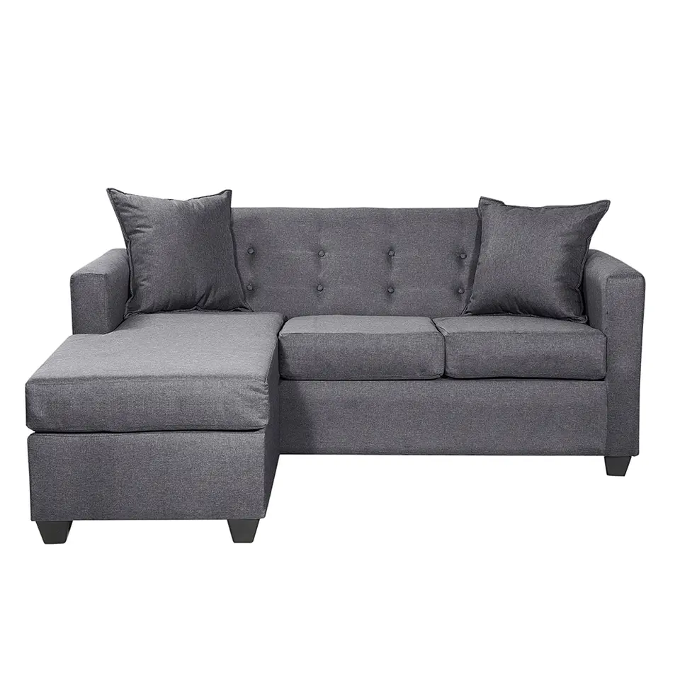 Seccional Intercambiamble Gramado Lino Sidney Dark Grey 1
