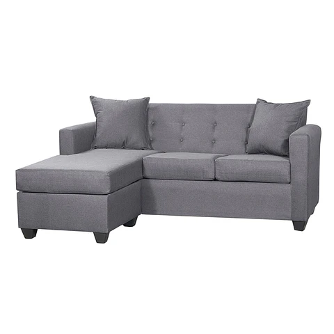 Seccional Intercambiamble Gramado Lino Sidney Grey