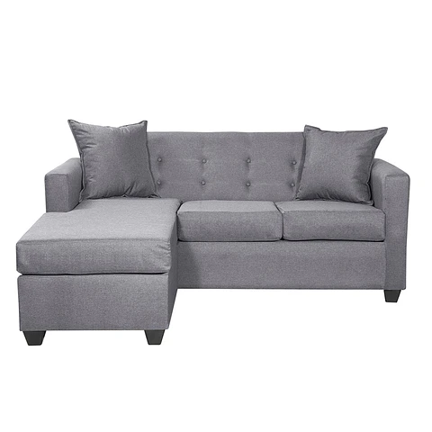 Seccional Intercambiamble Gramado Lino Sidney Grey