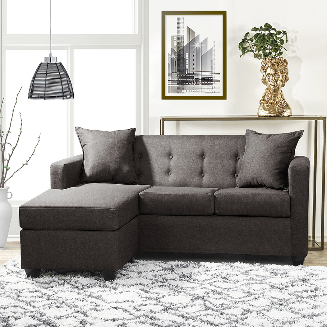 Seccional Intercambiamble Gramado Lino Sidney Chocolate 6