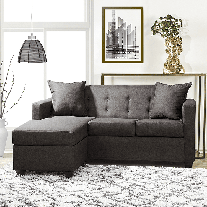 Seccional Intercambiamble Gramado Lino Sidney Chocolate 6