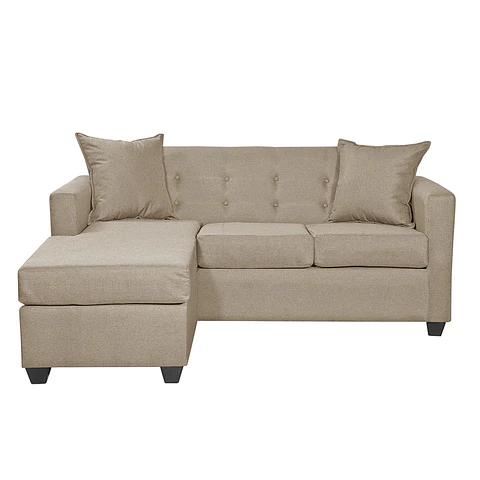 Seccional Intercambiamble Gramado Lino Sidney Beige