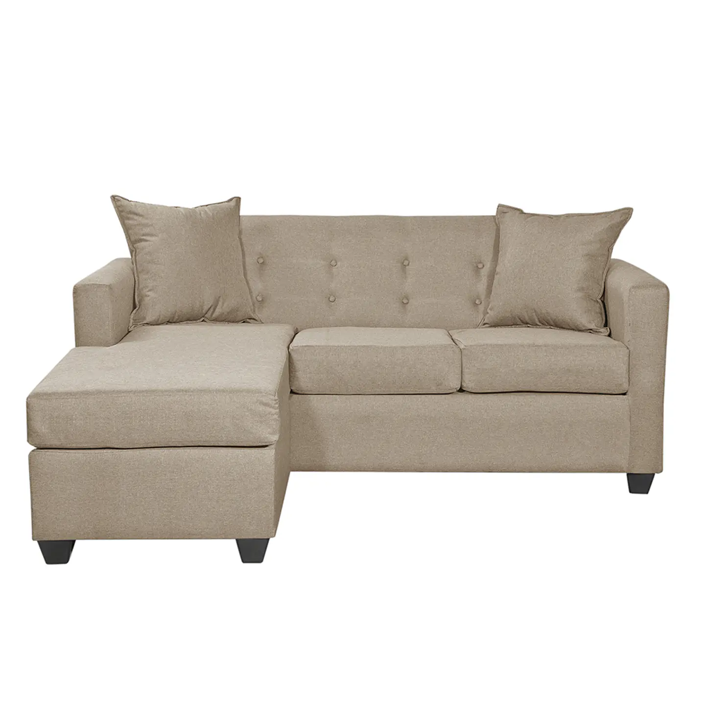 Seccional Intercambiamble Gramado Lino Sidney Beige 1