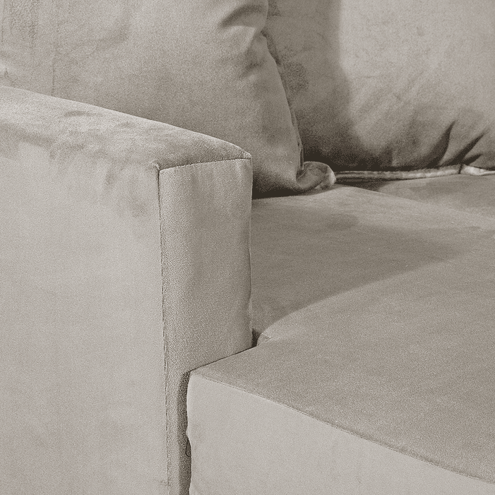 Seccional Intercambiamble Gramado Felpa Beige 7