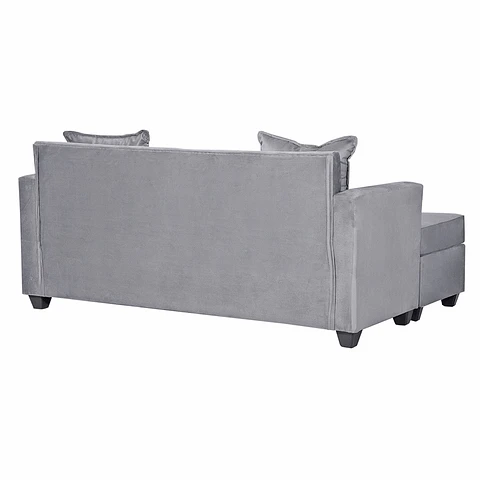 Seccional Intercambiamble Gramado Felpa Grey