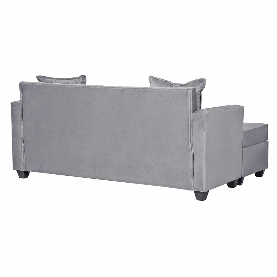 Seccional Intercambiamble Gramado Felpa Grey 2