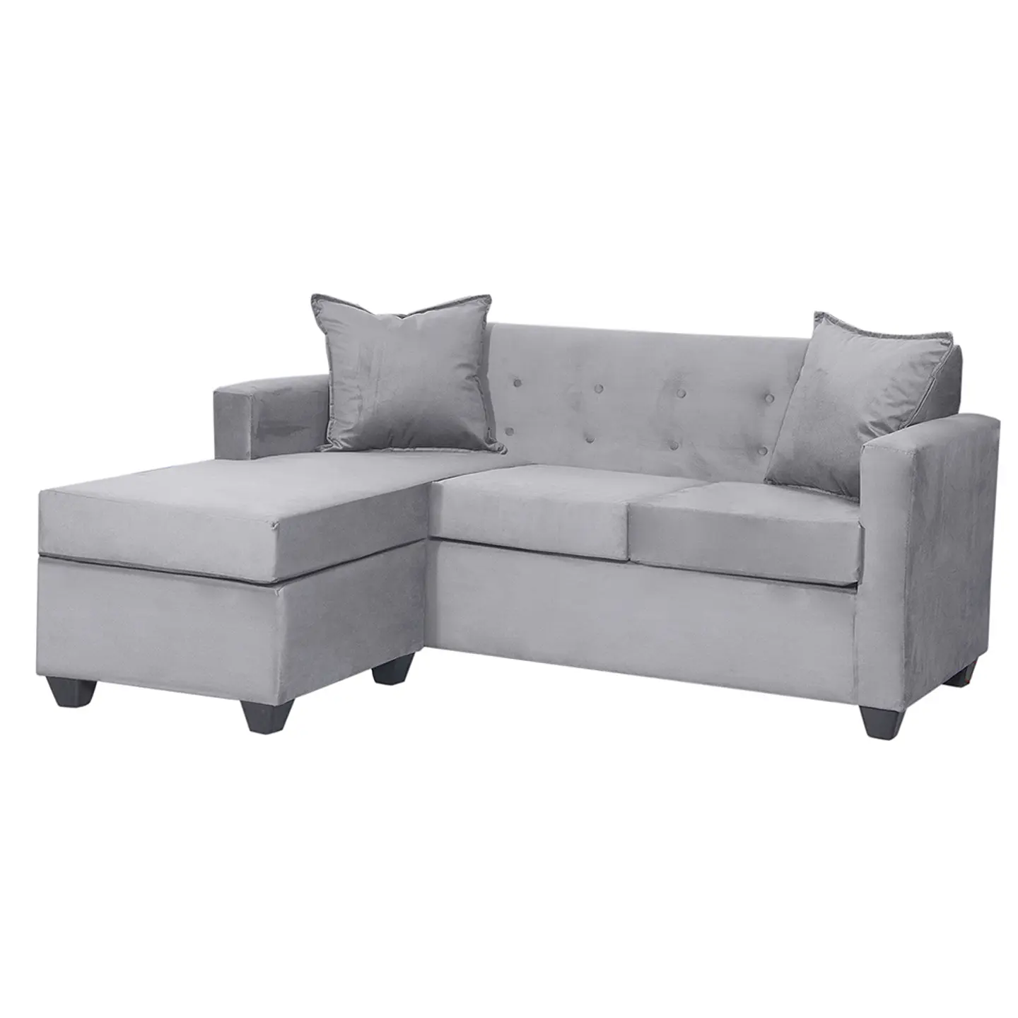 Seccional Intercambiamble Gramado Felpa Grey 3