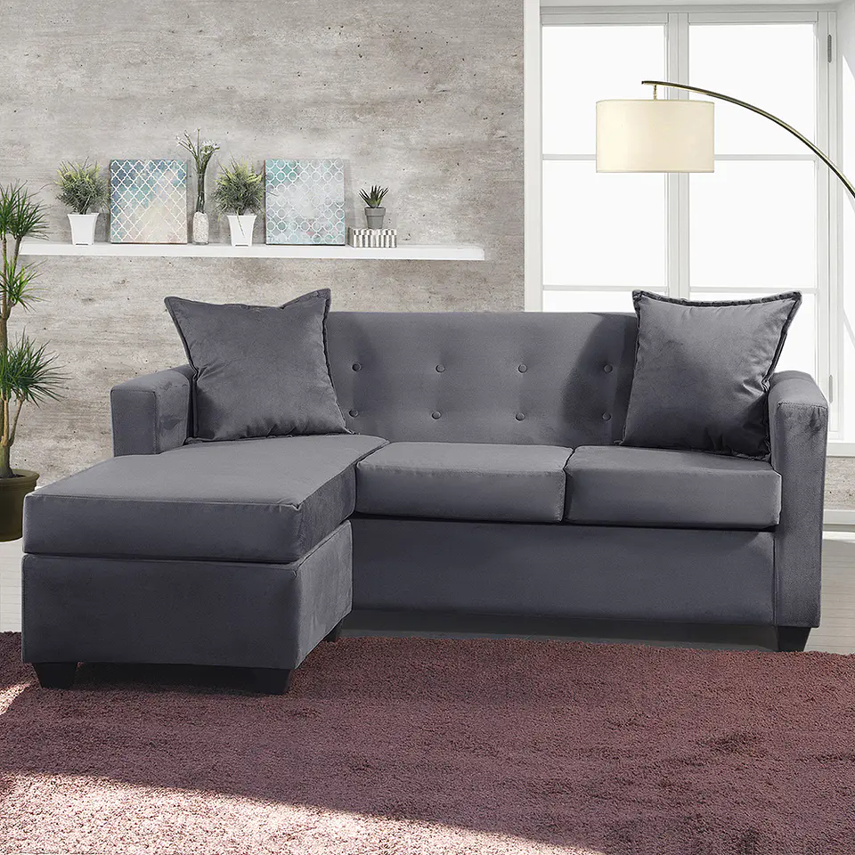 Seccional Intercambiamble Gramado Felpa Dark Grey 8