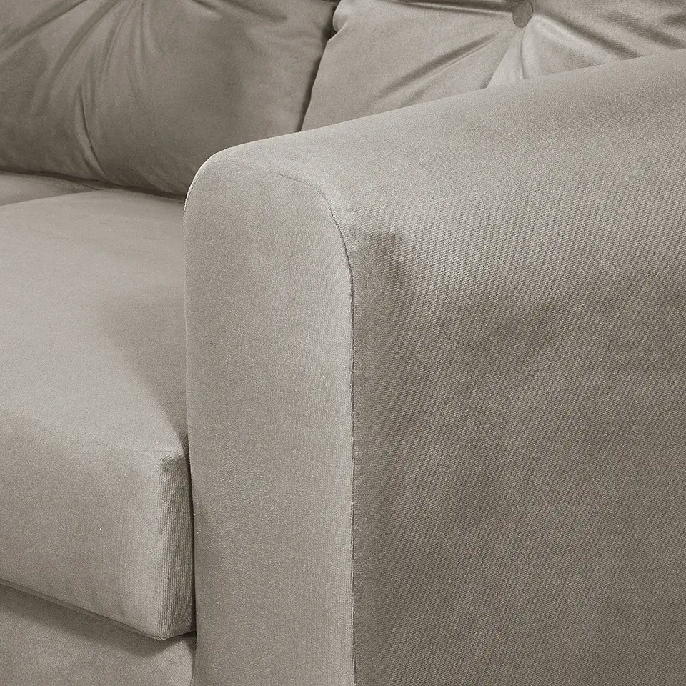 Seccional Esquinero Recife Felpa Beige 4