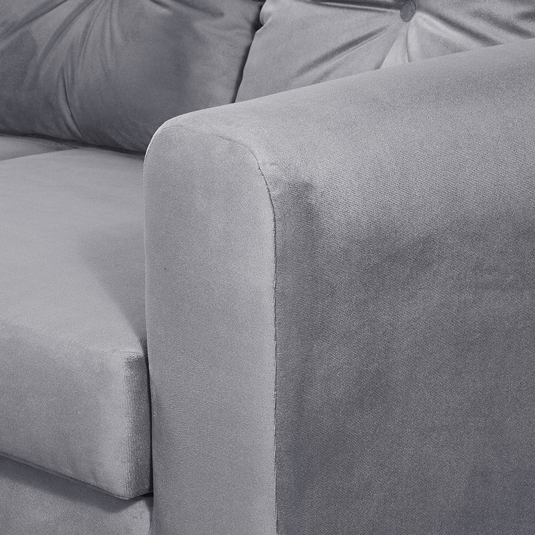 Seccional Esquinero Recife Felpa Grey 5