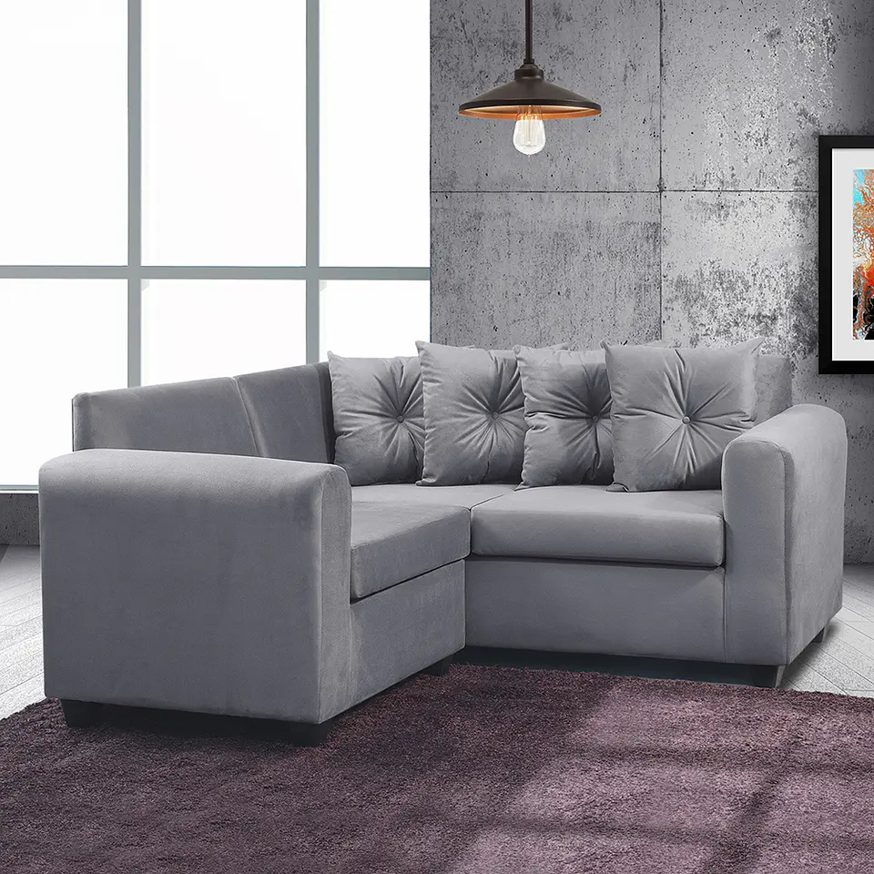 Seccional Esquinero Recife Felpa Grey 6
