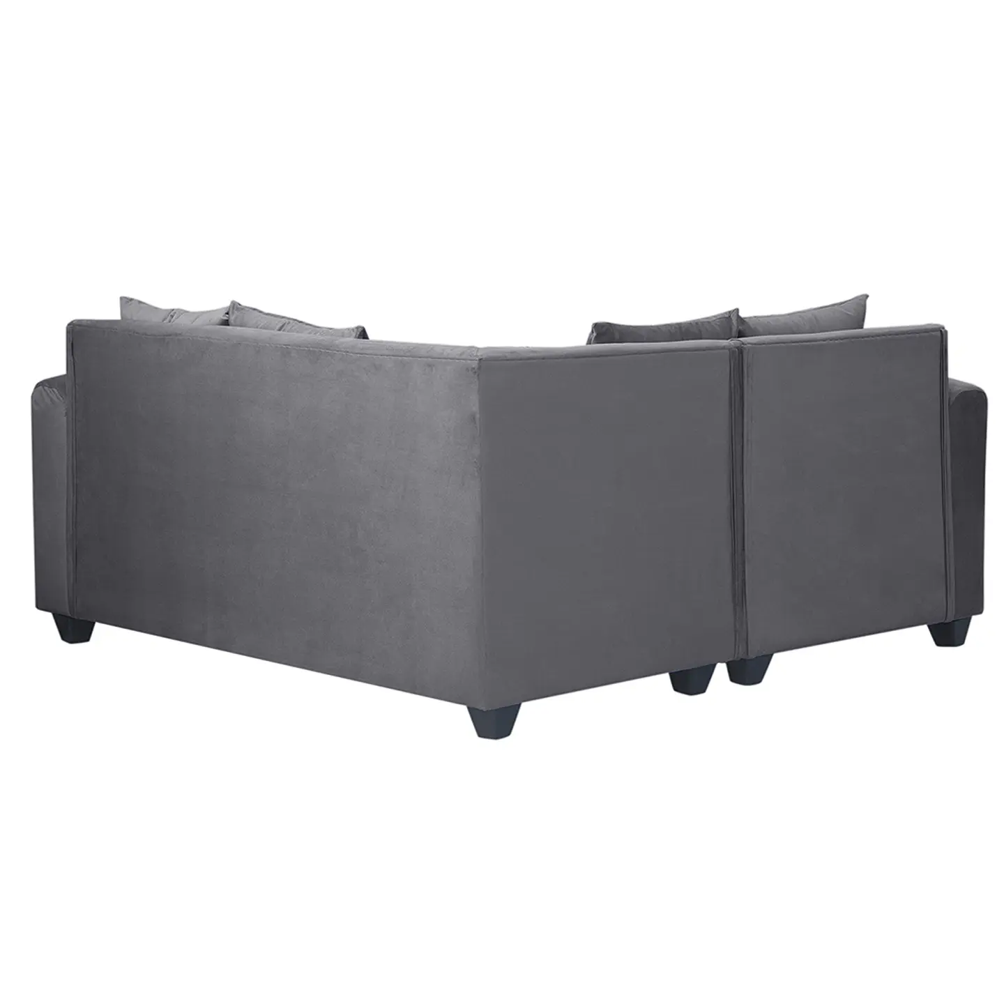 Seccional Esquinero Recife Felpa Dark Grey 2