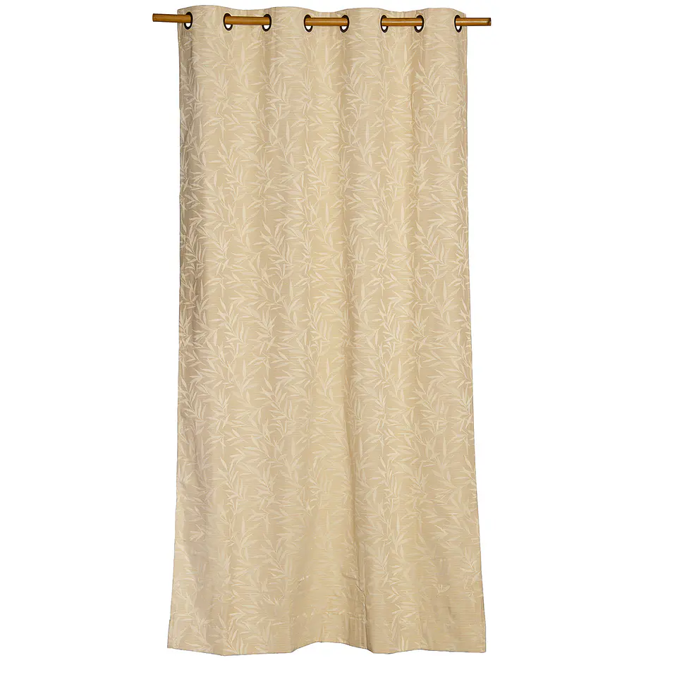 Set 2 Cortinas Black Out Panda  1.40 X 2.25 Beige 2