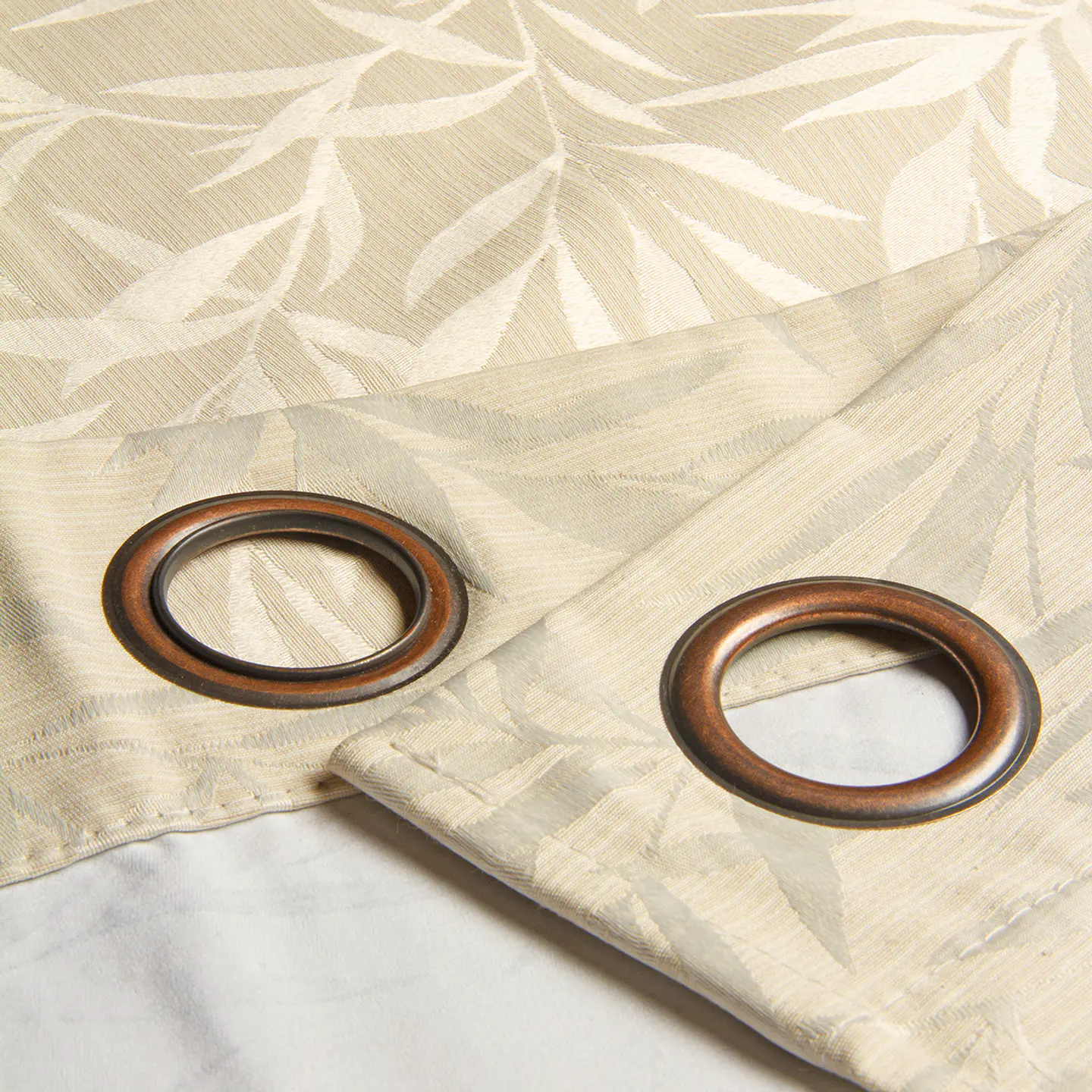 Set 2 Cortinas Black Out Panda  1.40 X 2.25 Beige 3