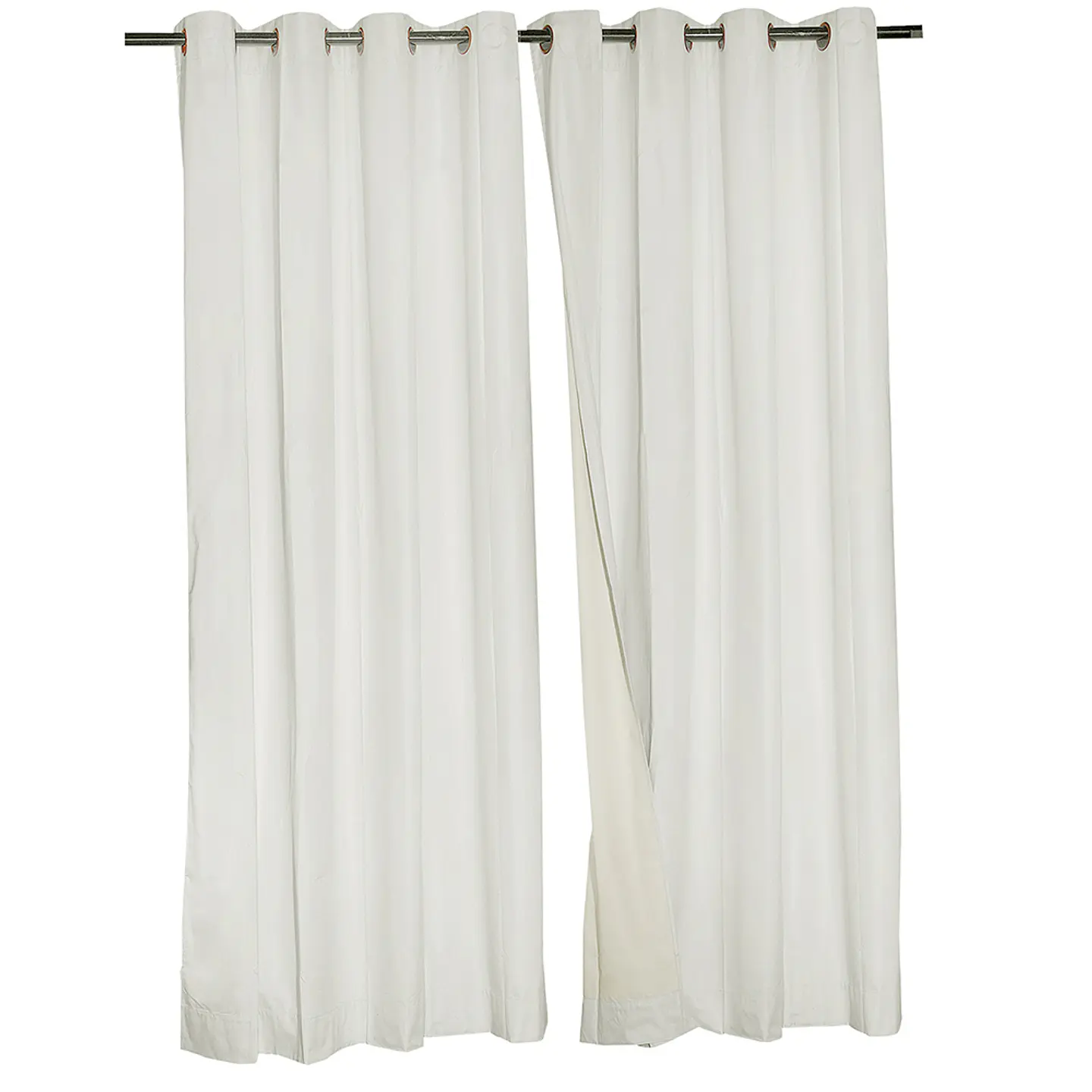 Set  2 Cortinas  Black Out classic 1.40 x 2.25 IVORY 1