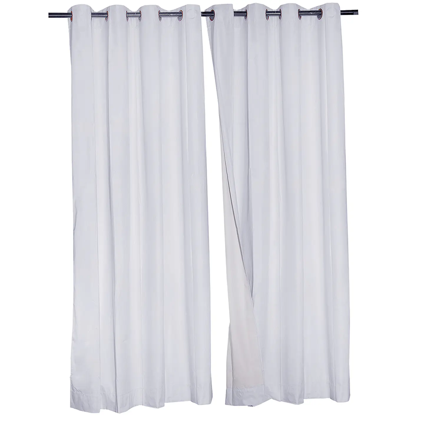 Set  2 Cortinas  Black Out classic 1.40 x 2.25 WHITE 1