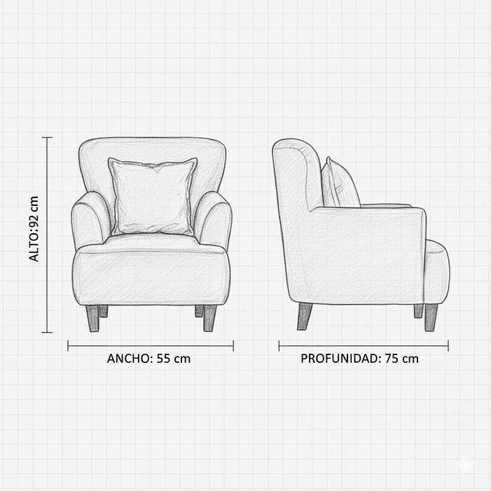 Poltrona York Turquesa 4