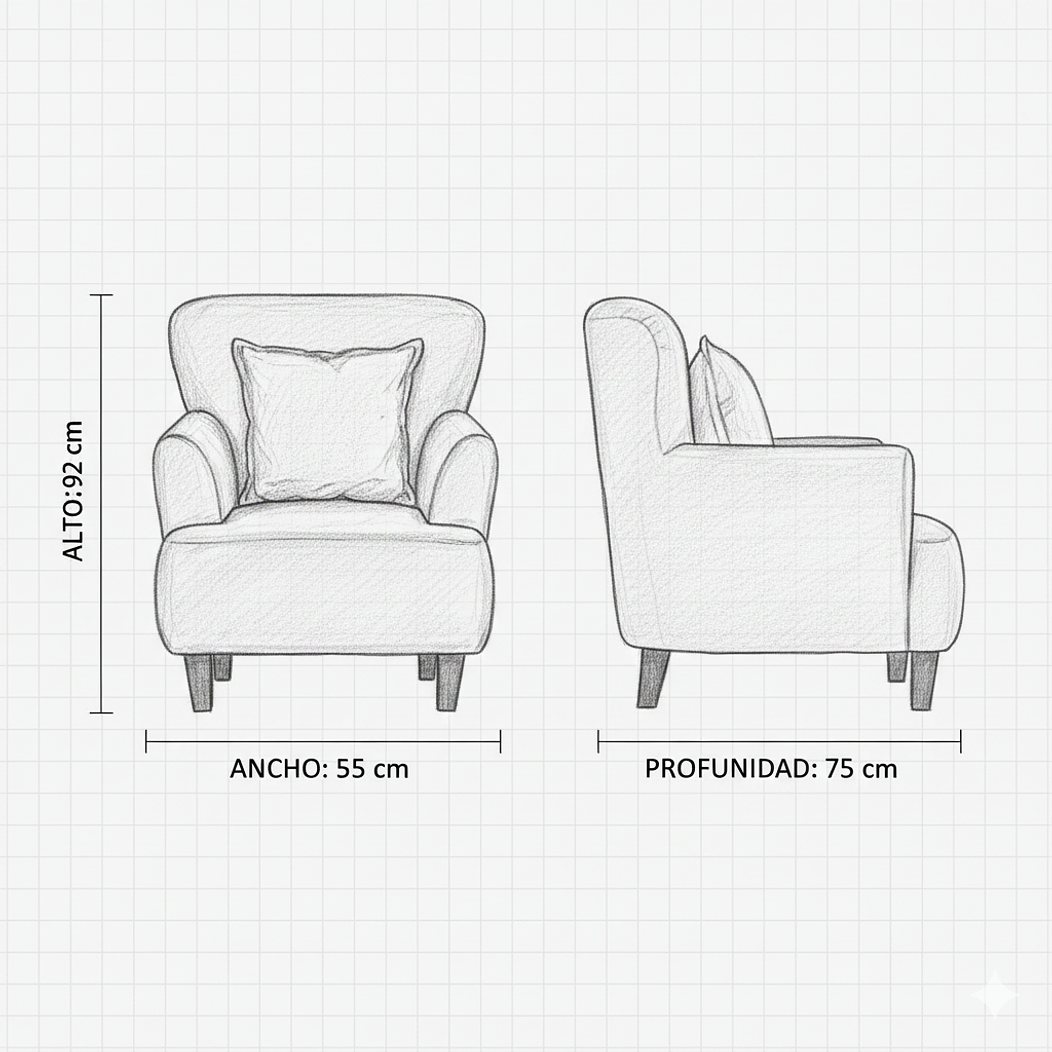 Poltrona York Beige 2