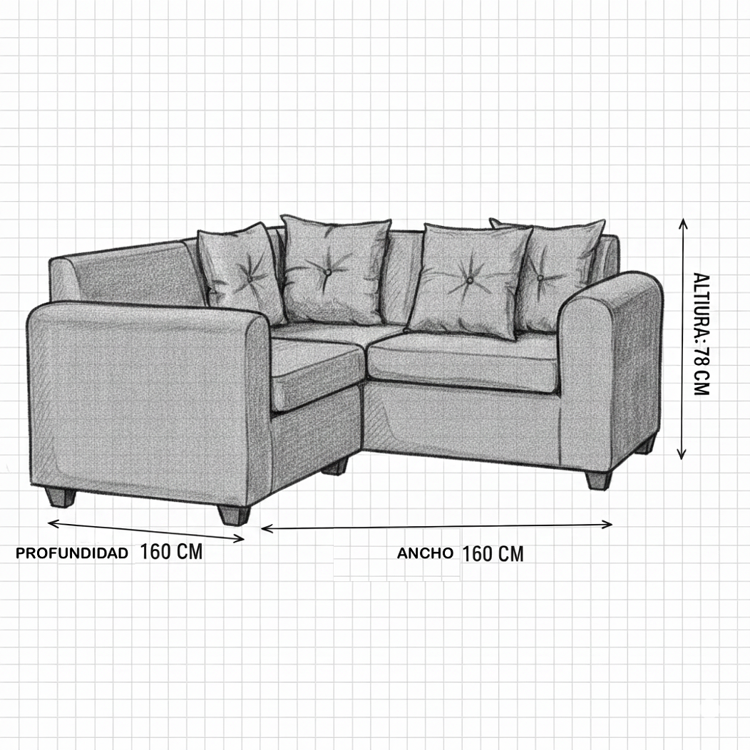 Seccional Esquinero Recife Lino Sidney Chocolate 8