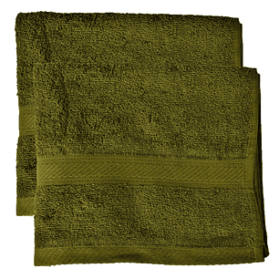 Juego de Toallas verde  Musgo 100% algodón